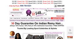 Desktop Screenshot of eindianhair.com